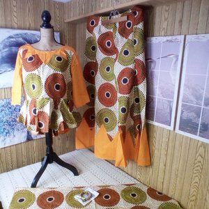 BintaRealWax African Dress for Women 2 Piece Traditional Beautiful